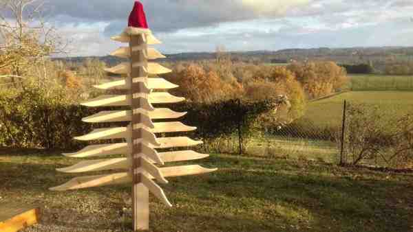 photo, sapin, en, palette